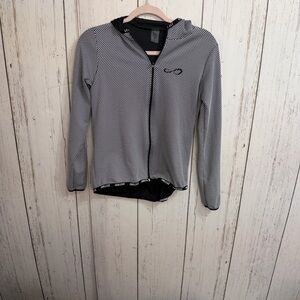 Endless Black and White Zip-Up Hoodie